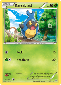 Karrablast, Phantom Forces #8, Pokémon TCG card