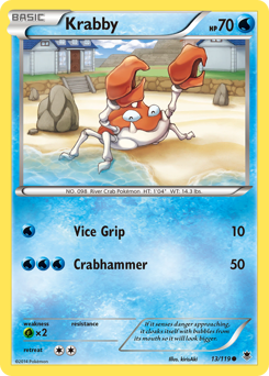 Krabby, Phantom Forces #13, Pokémon TCG card