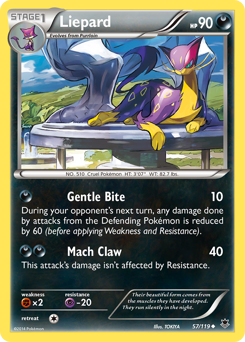 Liepard, Phantom Forces #57, Pokémon TCG card