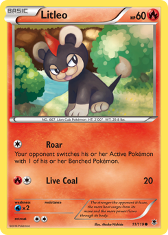 Litleo, Phantom Forces #11, Pokémon TCG card