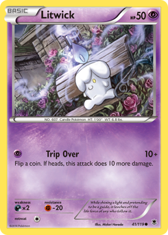 Litwick, Phantom Forces #41, Pokémon TCG card