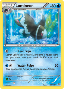 Lumineon, Phantom Forces #19, Pokémon TCG card