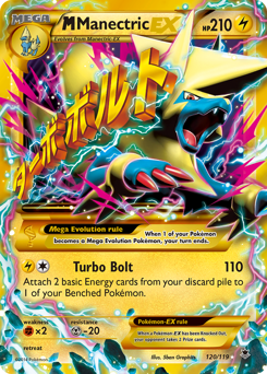 M Manectric-EX, Phantom Forces #120, Pokémon TCG card