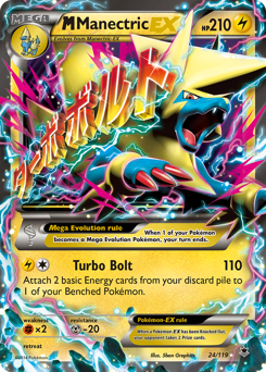 M Manectric-EX, Phantom Forces #24, Pokémon TCG card