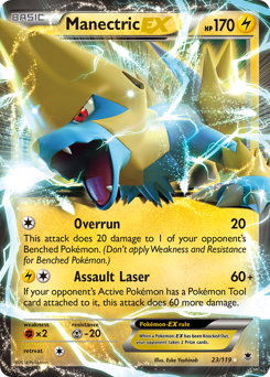 Manectric-EX, Phantom Forces #23, Pokémon TCG card
