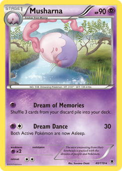 Musharna, Phantom Forces #40, Pokémon TCG card