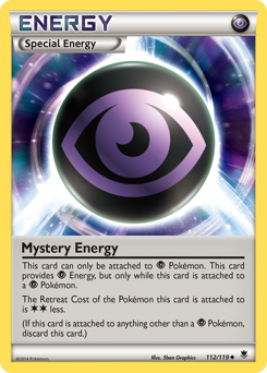 Mystery Energy, Phantom Forces #112, Pokémon TCG card