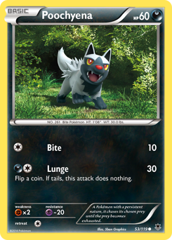 Poochyena, Phantom Forces #53, Pokémon TCG card
