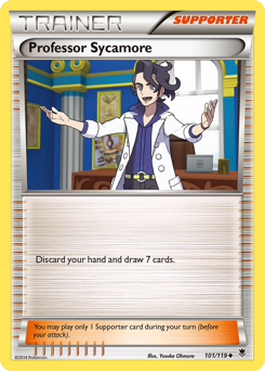 Professor Sycamore, Phantom Forces #101, Pokémon TCG card