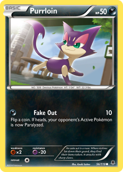 Purrloin, Phantom Forces #56, Pokémon TCG card