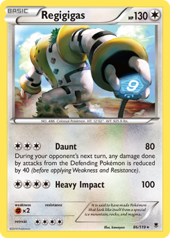 Regigigas, Phantom Forces #86, Pokémon TCG card