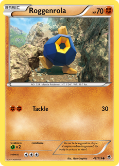Roggenrola, Phantom Forces #48, Pokémon TCG card