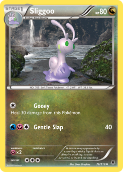 Sliggoo, Phantom Forces #76, Pokémon TCG card