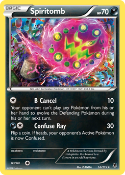 Spiritomb, Phantom Forces #55, Pokémon TCG card