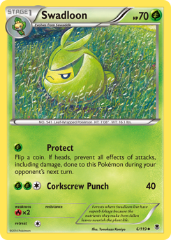 Swadloon, Phantom Forces #6, Pokémon TCG card