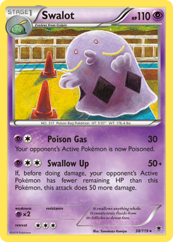 Swalot, Phantom Forces #38, Pokémon TCG card