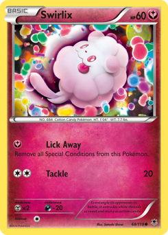 Swirlix, Phantom Forces #68, Pokémon TCG card