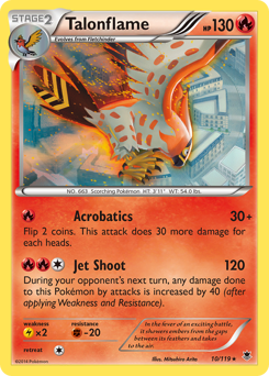 Talonflame, Phantom Forces #10, Pokémon TCG card