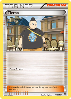 Tierno, Phantom Forces #107, Pokémon TCG card