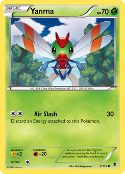 Yanma, Phantom Forces #3, Pokémon TCG card