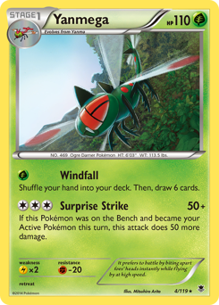 Yanmega, Phantom Forces #4, Pokémon TCG card