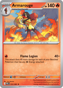 Armarouge, Pitch Black #12, Pokémon TCG card