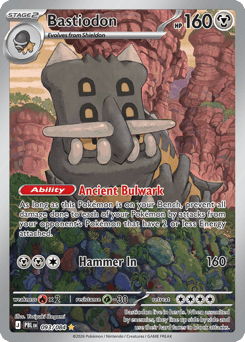 Bastiodon, Pitch Black #93, Pokémon TCG card
