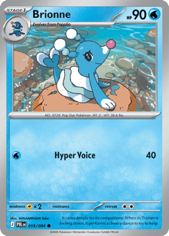 Brionne, Pitch Black #19, Pokémon TCG card