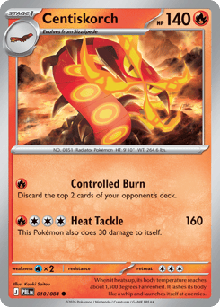 Centiskorch, Pitch Black #10, Pokémon TCG card