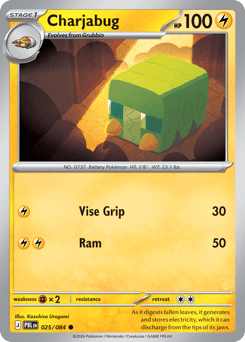Charjabug, Pitch Black #25, Pokémon TCG card
