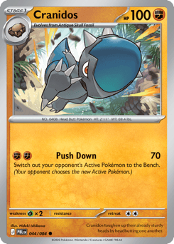 Cranidos, Pitch Black #44, Pokémon TCG card
