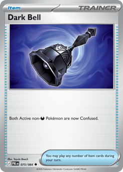 Dark Bell, Pitch Black #75, Pokémon TCG card