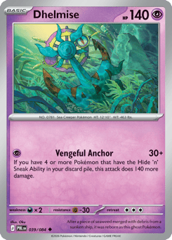 Dhelmise, Pitch Black #39, Pokémon TCG card