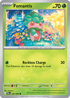 Fomantis, Pitch Black #3, Pokémon TCG card