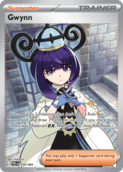 Gwynn, Pitch Black #109, Pokémon TCG card