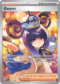 Gwynn, Pitch Black #119, Pokémon TCG card