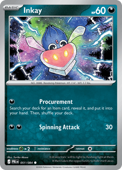 Inkay, Pitch Black #51, Pokémon TCG card