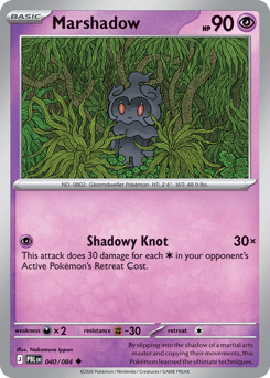 Marshadow, Pitch Black #40, Pokémon TCG card