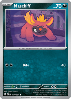 Maschiff, Pitch Black #57, Pokémon TCG card