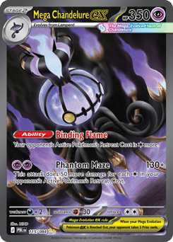 Mega Chandelure ex, Pitch Black #115, Pokémon TCG card