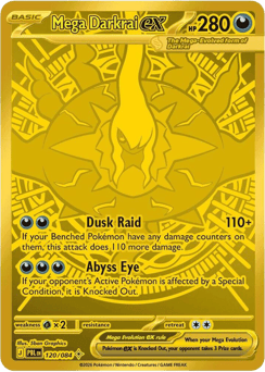 Mega Darkrai ex, Pitch Black #120, Pokémon TCG card