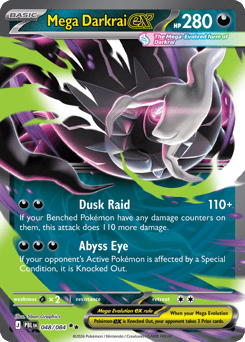 Mega Darkrai ex, Pitch Black #48, Pokémon TCG card