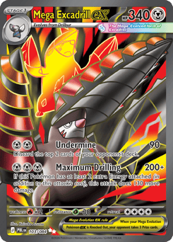 Mega Excadrill ex, Pitch Black #103, Pokémon TCG card