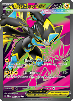 Mega Zeraora ex, Pitch Black #98, Pokémon TCG card