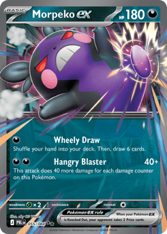 Morpeko ex, Pitch Black #55, Pokémon TCG card
