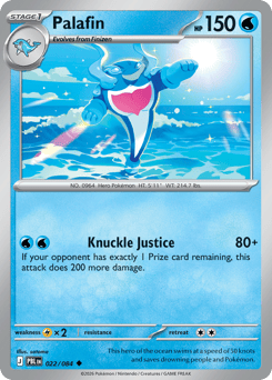 Palafin, Pitch Black #22, Pokémon TCG card