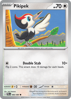 Pikipek, Pitch Black #66, Pokémon TCG card