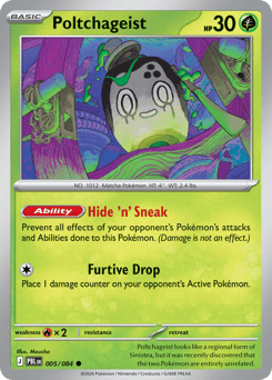 Poltchageist, Pitch Black #5, Pokémon TCG card
