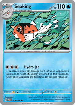 Seaking, Pitch Black #14, Pokémon TCG card