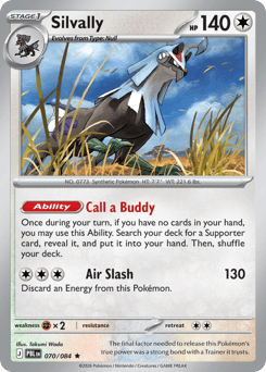 Silvally, Pitch Black #70, Pokémon TCG card